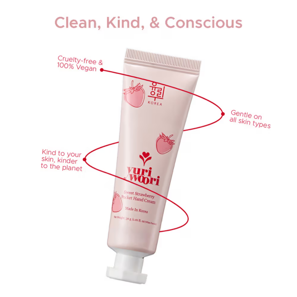 Yuri Woori Sweet Strawberry Pocket Hand Cream | Grocsy
