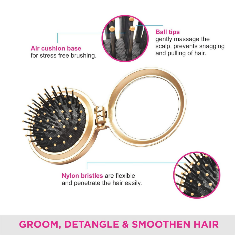 Vega Compact Folding Hair Brush | Grocsy