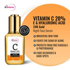 St.Botanica Vitamin C 20%, E & Hyaluronic Acid 24k Gold Night Face Serum | Grocsy