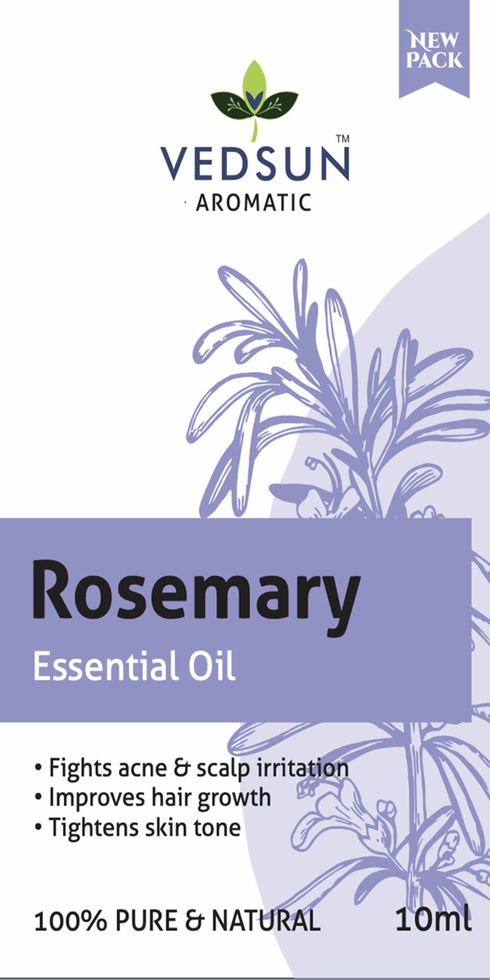 Vedsun Naturals Rosemerry Essential Oil Pure & Organic for Skin and Fragrance | Grocsy