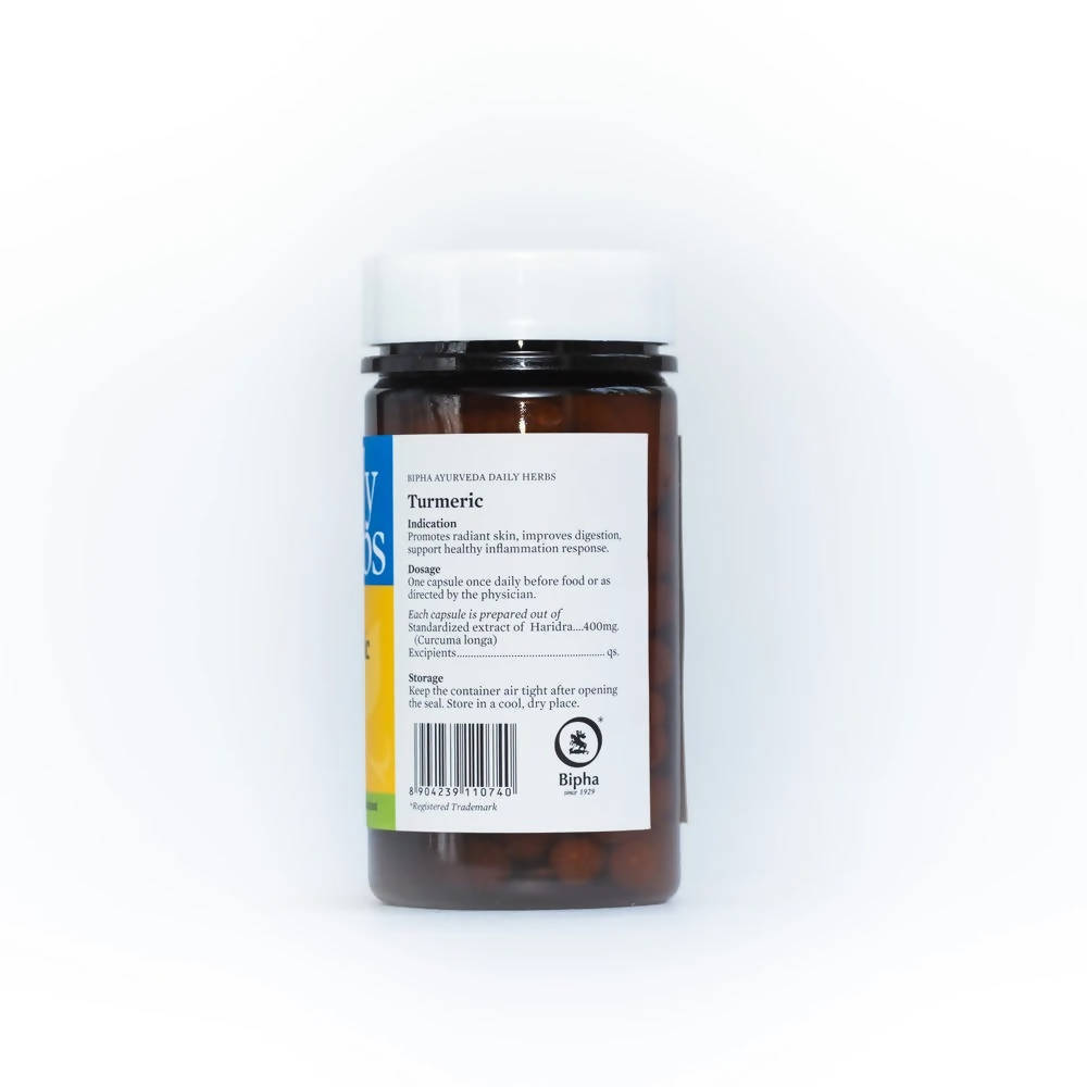 Bipha Ayurveda Daily Herbs Turmeric Capsules | Grocsy