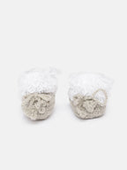 Chutput Kids Woollen Hand Knitted Animal Detailed Booties - Grey | Grocsy