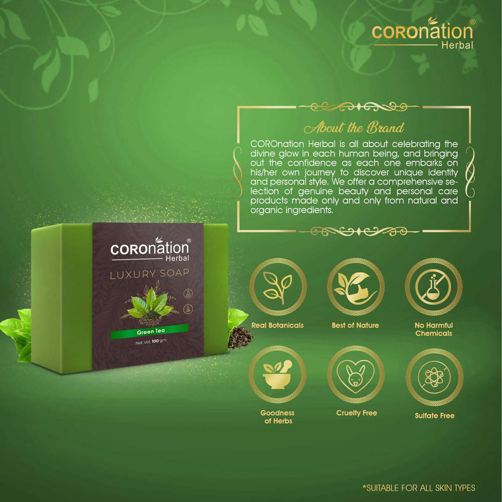 Coronation Herbal Green Tea Luxury Soap | Grocsy