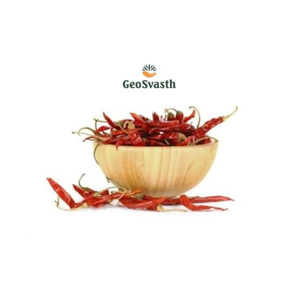 GeoSvasth Organic Dried Red Chilli Whole | Grocsy