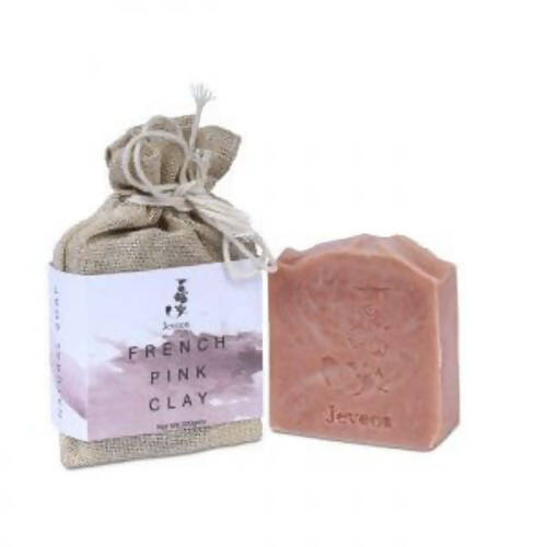Jeveos Natural Handmade French Pink Clay Soap | Grocsy