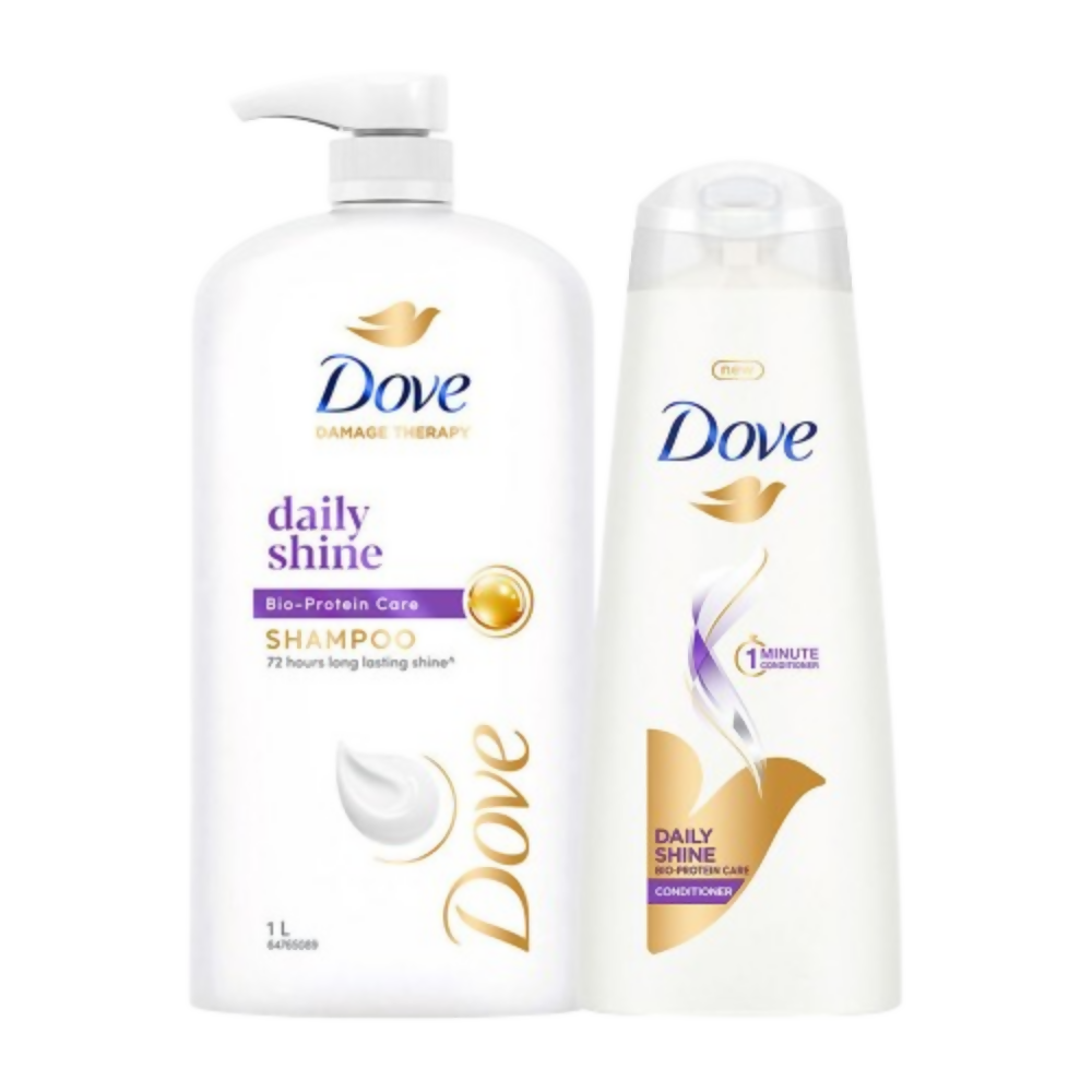 Dove Hair Shine Restoration Shampoo & Conditioner Combo | Grocsy