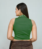 Joban Fashion Women's Green Embroidered Stitched Blouse | Grocsy