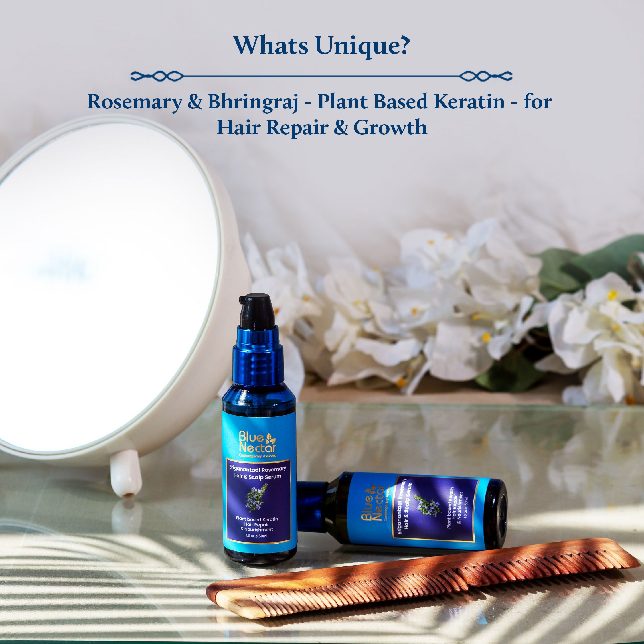 Blue Nectar Rosemary Hair & Scalp Serum | Grocsy
