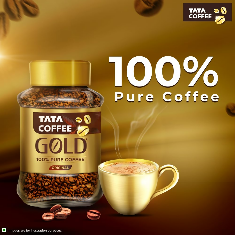 Tata Coffee Gold Original Instant & Pure Coffee Jar | Grocsy