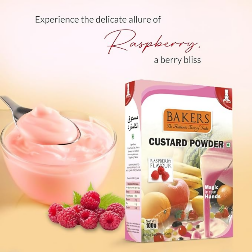 BAKERS Custard Powder - Raspberry | Grocsy