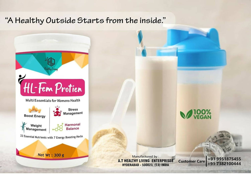 Healthy Living HL - Fem Protein Powder for Women | Grocsy