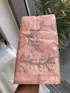 Teeya Creation New Latest Trendy Wedding Wear Pashmina Silk Saree-Peach | Grocsy