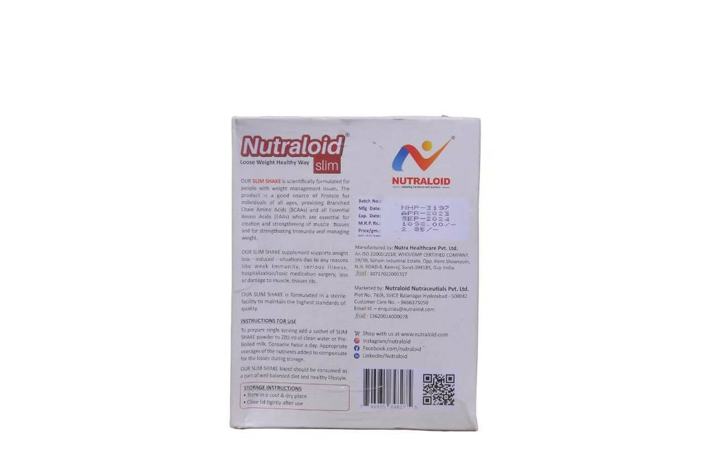 Nutraloid Slim Weight Loss Protein Powder (Vanilla Delight) | Grocsy