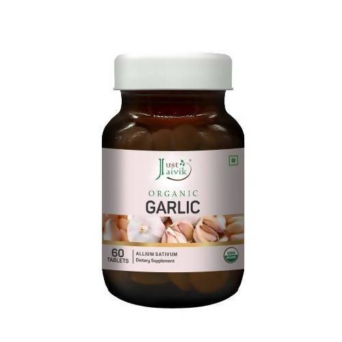 Just Jaivik Organic Garlic Tablets | Grocsy