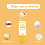 Wishcare Vitamin C Pure Glow Milk Sunscreen SPF 50 | Grocsy