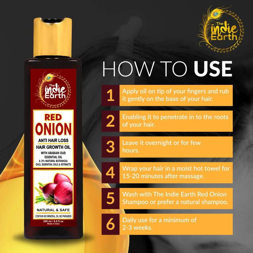 The Indie Earth Red Onion Hair Growth Oil | Grocsy
