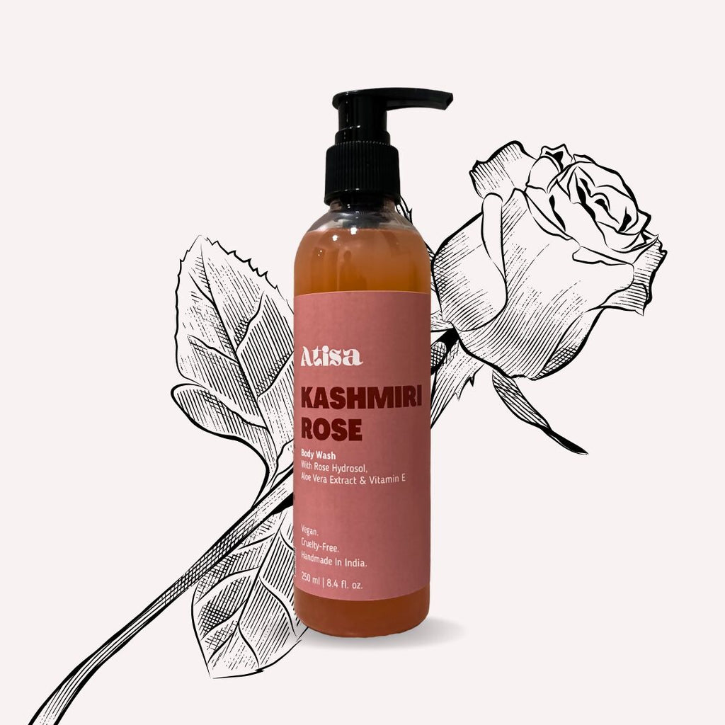 Atisa Kashmiri Rose Body Wash | Grocsy