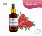 Love Earth Rose Water - Face Mist | Grocsy