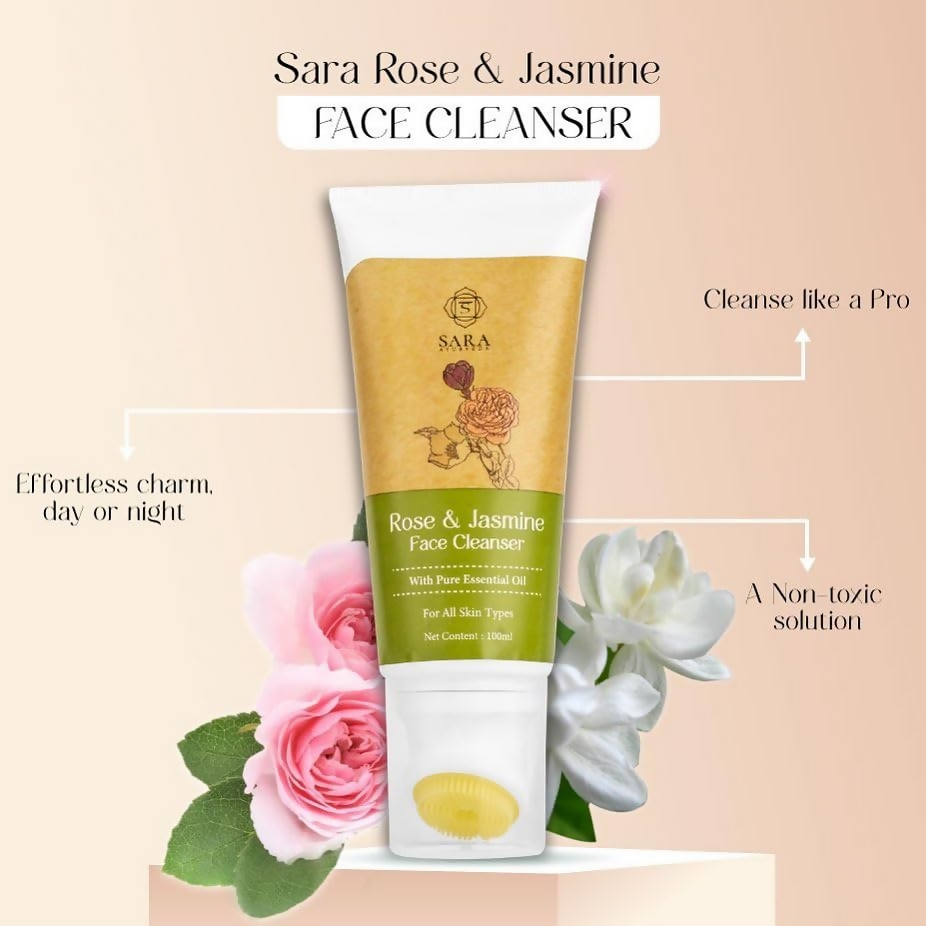 Sara Soul of Beauty Rose & Jasmine Face Cleanser For All Skin Types | Grocsy