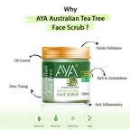 AYA Tea Tree Exfoliating Face Scrub | Grocsy