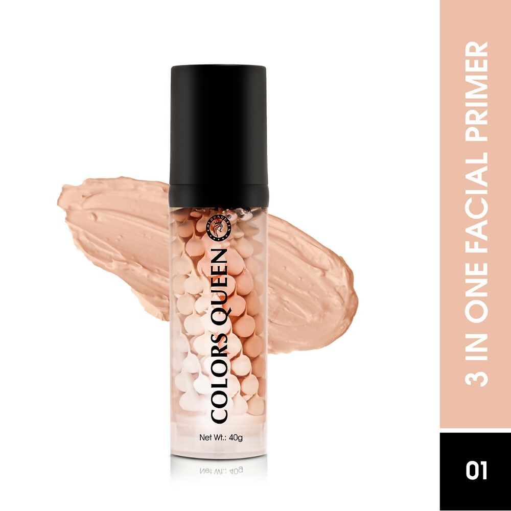 Colors Queen 3 in 1 Facial Primer - 01 Peach | Grocsy