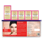 VLCC Salon Series Fruit Facial Kit - (6 Facials) For Lightens Dark Spots & Brightens Skin Tone | Grocsy