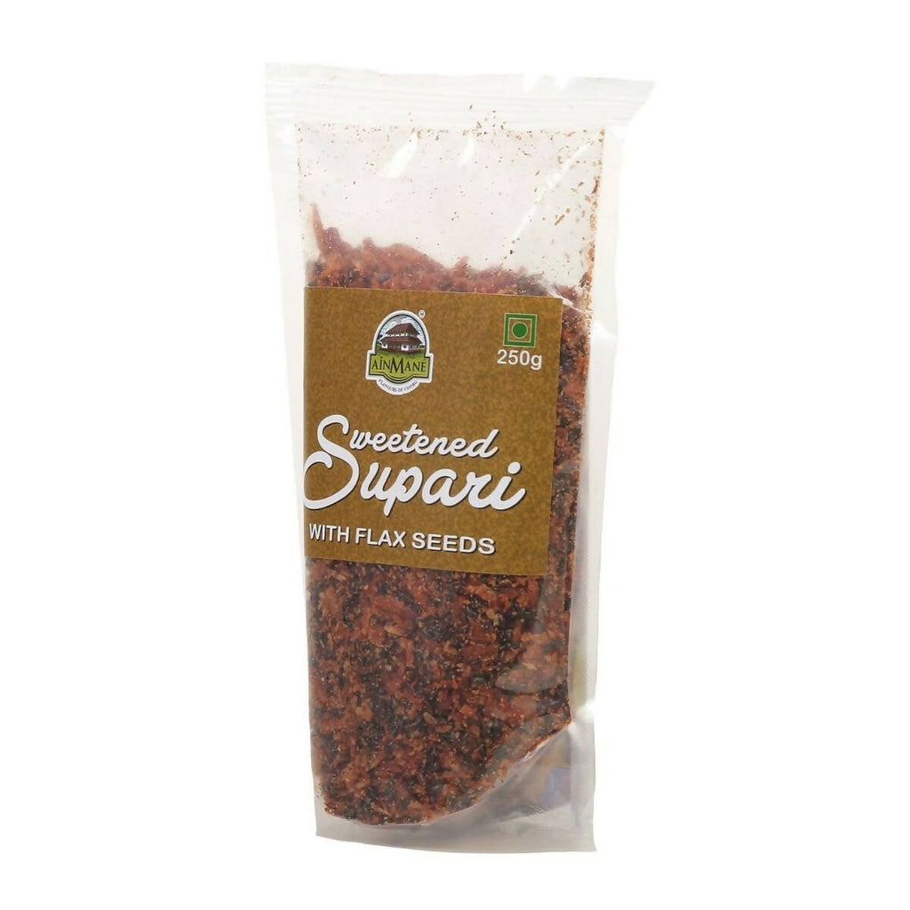 Ainmane Sweetened Supari With Flax Seeds | Grocsy