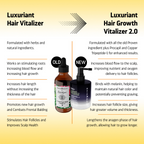 Indulgeo Essentials Luxuriant Hair Vitalizer 2.0 - Non Oily Serum For Hair Growth | Grocsy