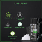VI-JOHN Dermatologically Tested Premium Purifying Charcoal Shaving Foam Enriched with Aloevera & Jojoba Oil Free From Silicone, Paraben & Mineral Oil | Grocsy
