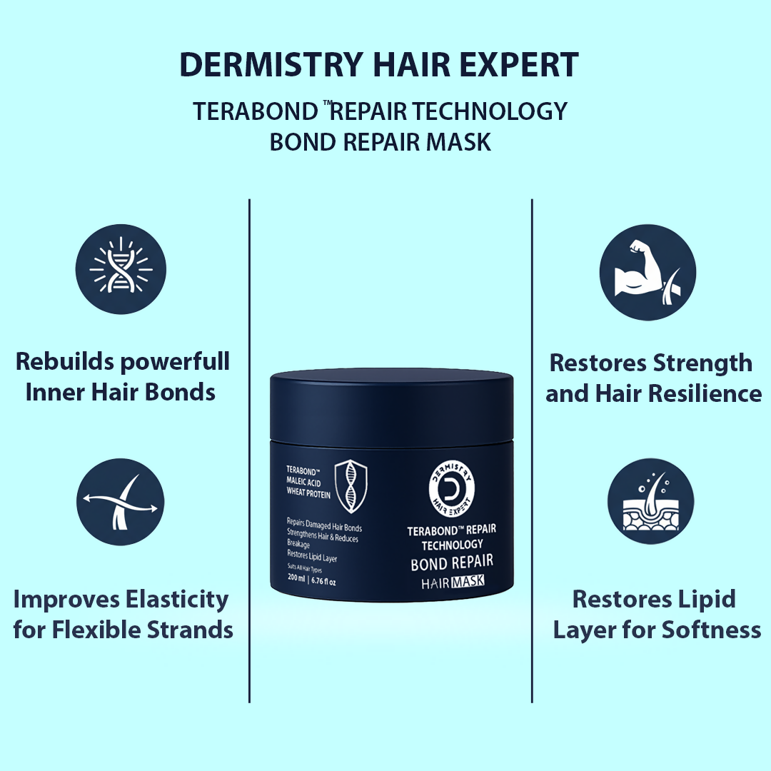 Dermistry Bond Repair Hair Mask with TeraBond Maleic Acid & Protein | Grocsy