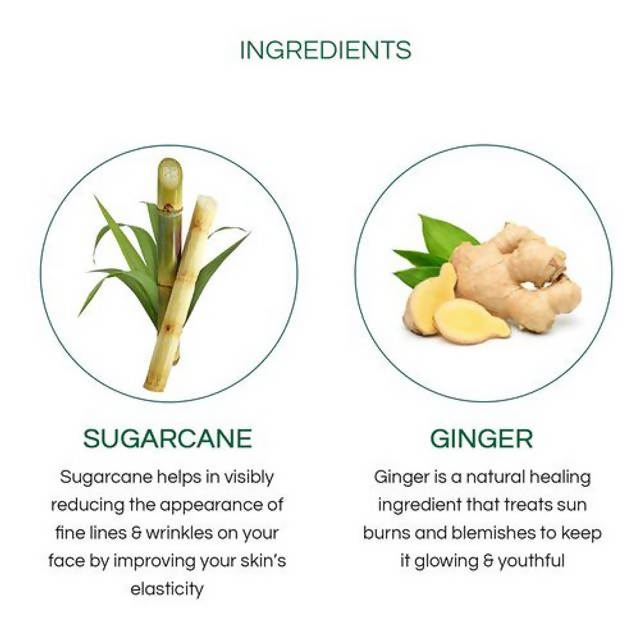 Medimix Natural Glow Face Wash with Sugarcane & Ginger | Grocsy
