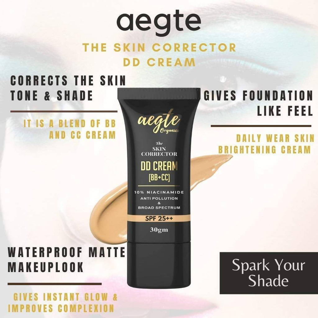 Aegte Organics The Skin Corrector DD Cream (BB+CC) | Grocsy