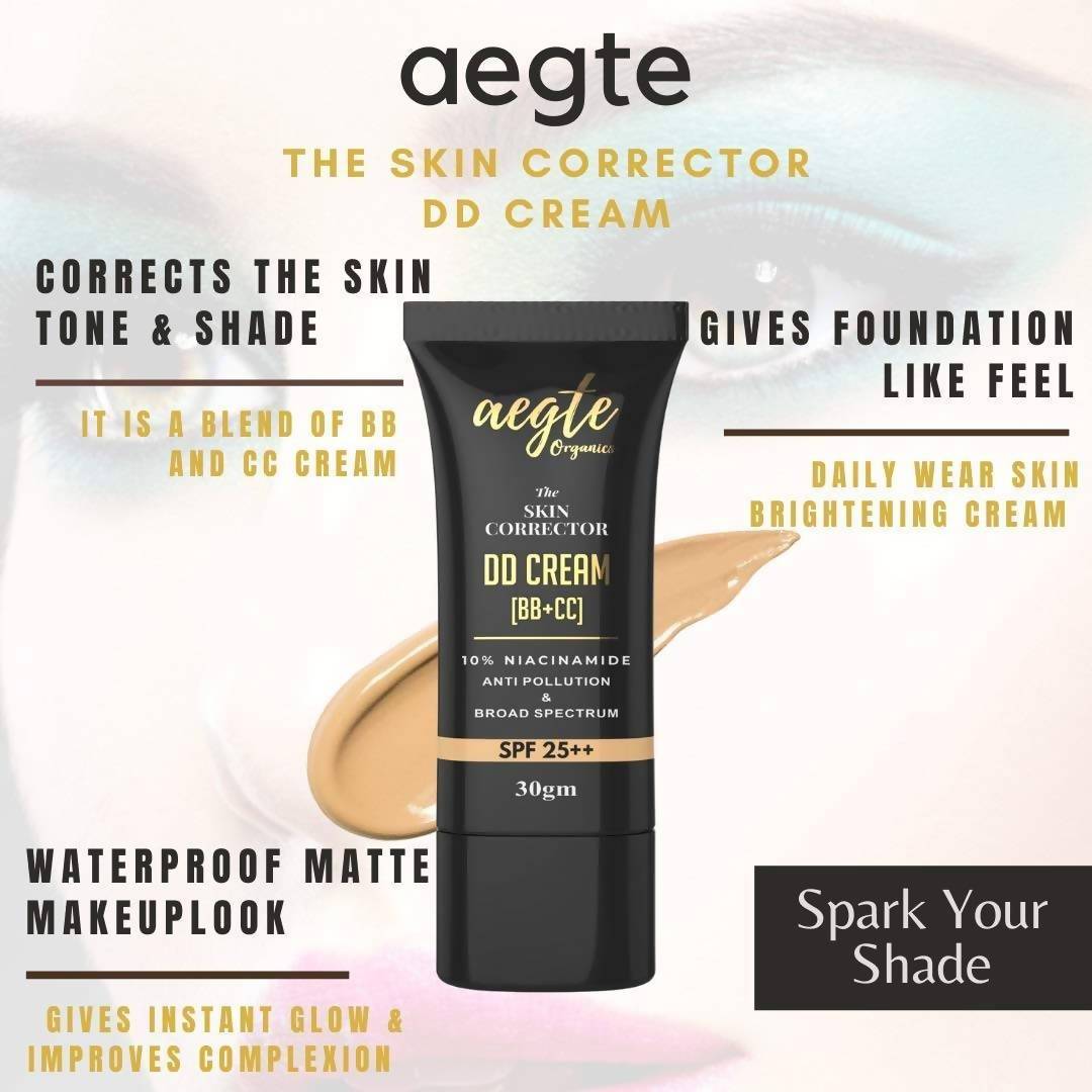 Aegte Organics The Skin Corrector DD Cream (BB+CC) | Grocsy