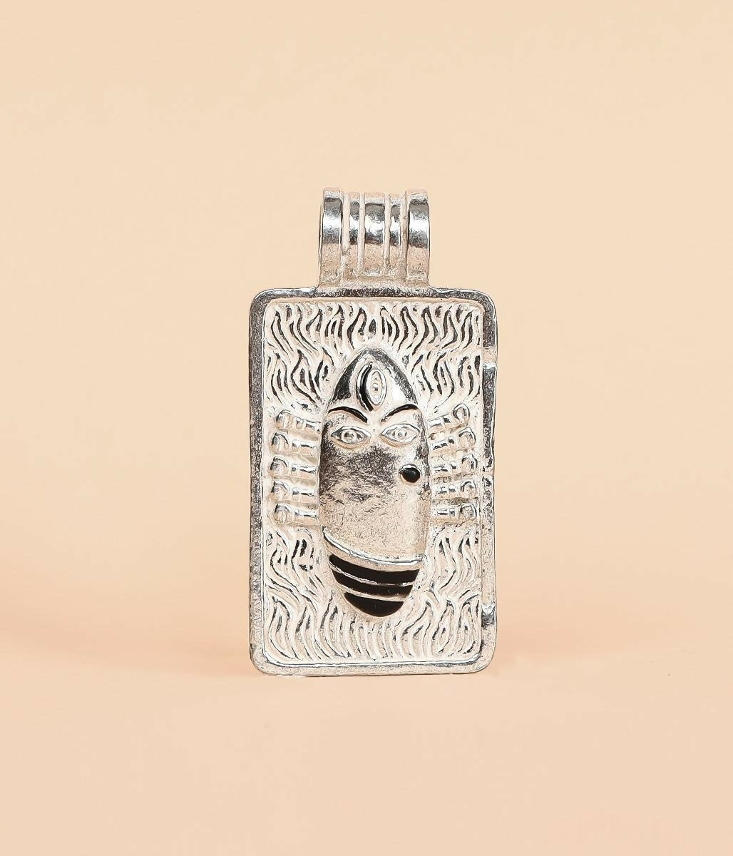 Isha Life Linga Bhairavi Silver Pendant | Grocsy