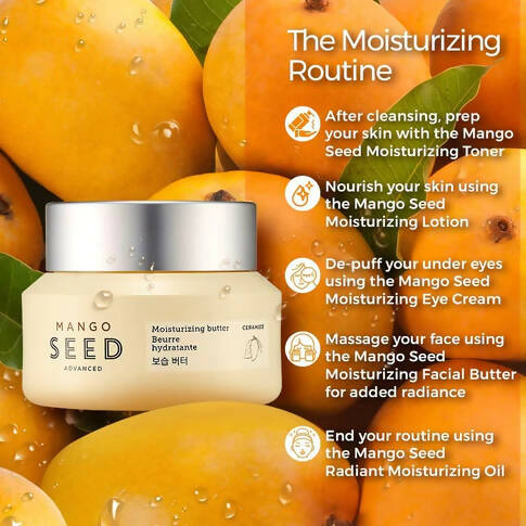 The Face Shop Mango Seed Moisturizing Butter - Korean Skincare | Grocsy