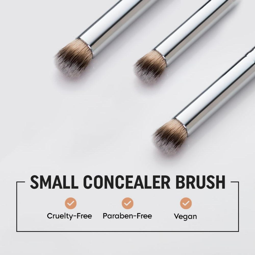 Gleva Mini Angled Under Eye Concealer Makeup Brush | Grocsy