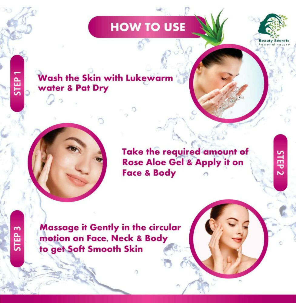 Beauty Secrets Pure Aloe Vera Gel for Face and Body | Grocsy