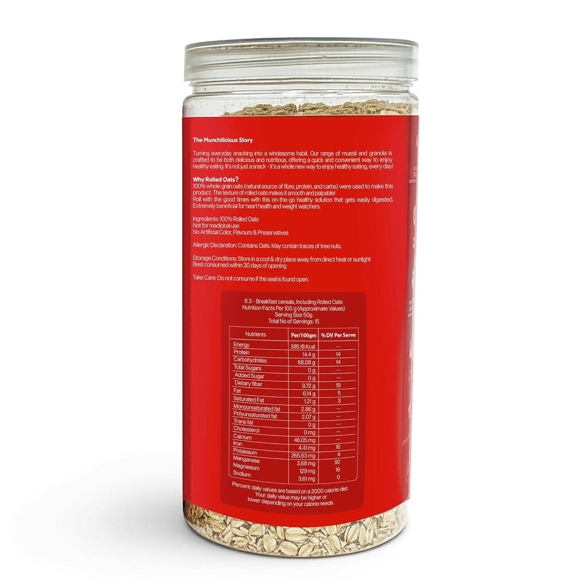 Munchilicious 100% Whole Grain Jumbo Oats | Grocsy