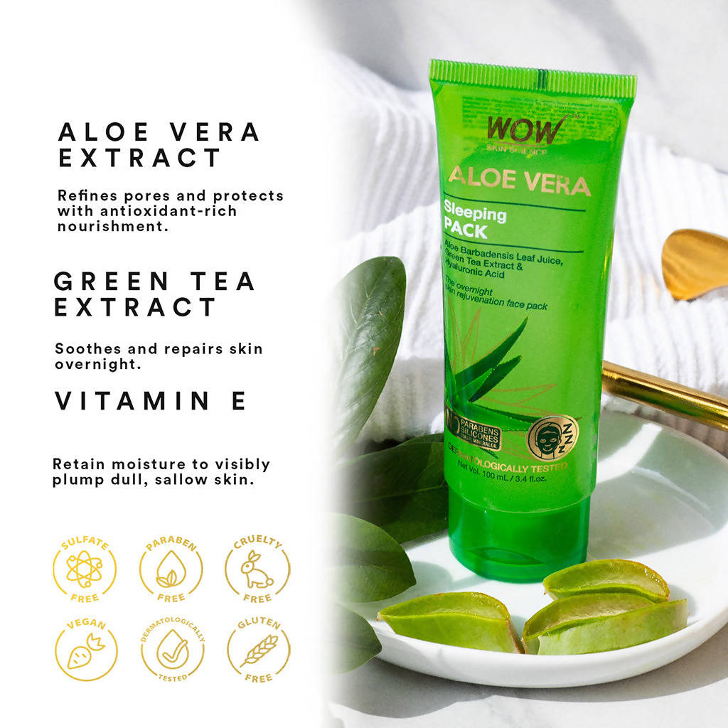 Wow Skin Science Aloe Vera Sleeping Pack | Grocsy