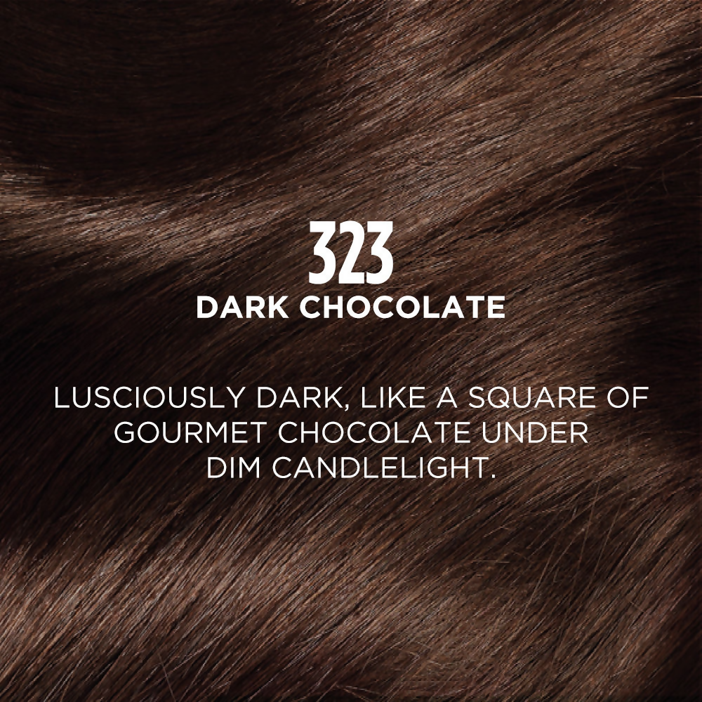 L'Oreal Paris Casting Creme Gloss Conditioning Hair Color - Dark Chocolate 323 | Grocsy