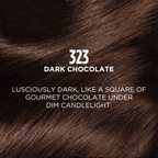 L'Oreal Paris Casting Creme Gloss Conditioning Hair Color - Dark Chocolate 323 | Grocsy