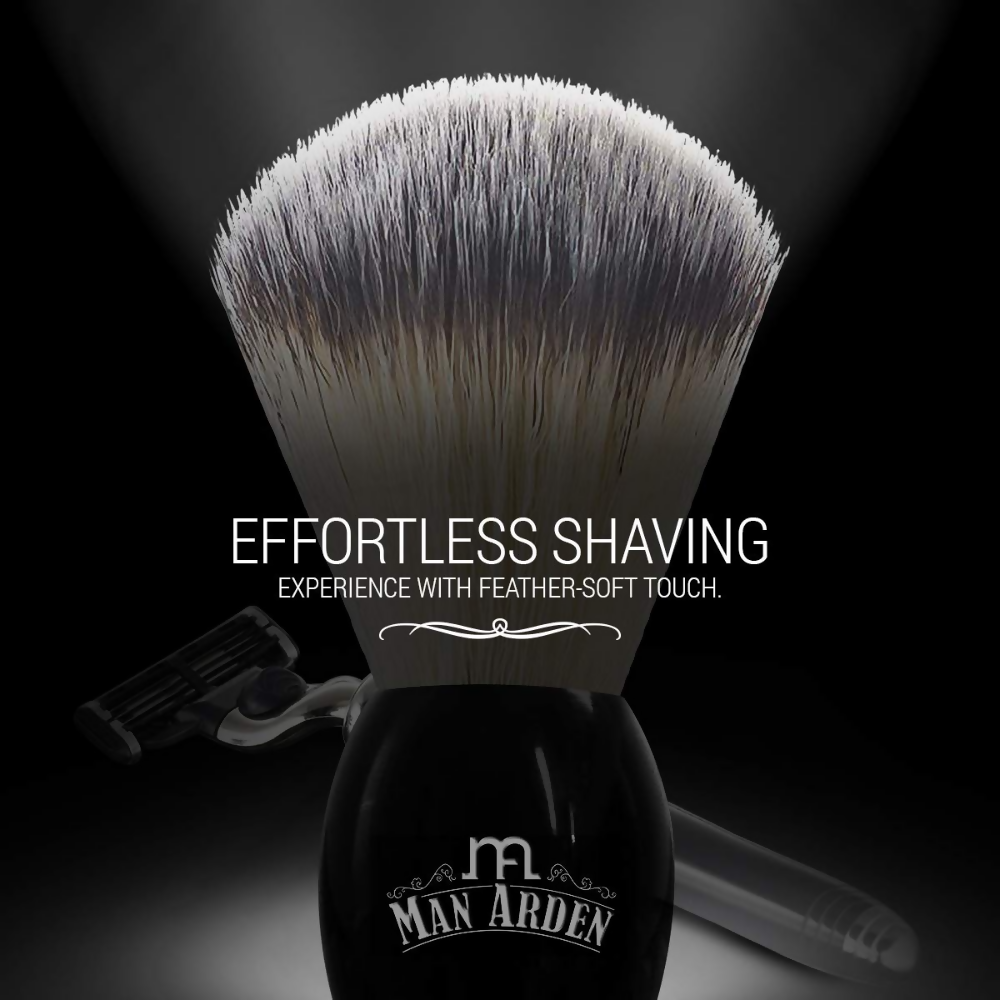 Man Arden Premium Shaving Brush With Extra Soft Bristles | Grocsy