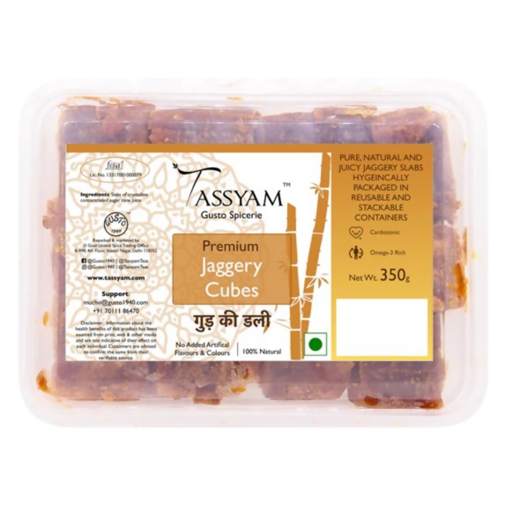 Tassyam Organics Pure Jaggery Cubes | Grocsy