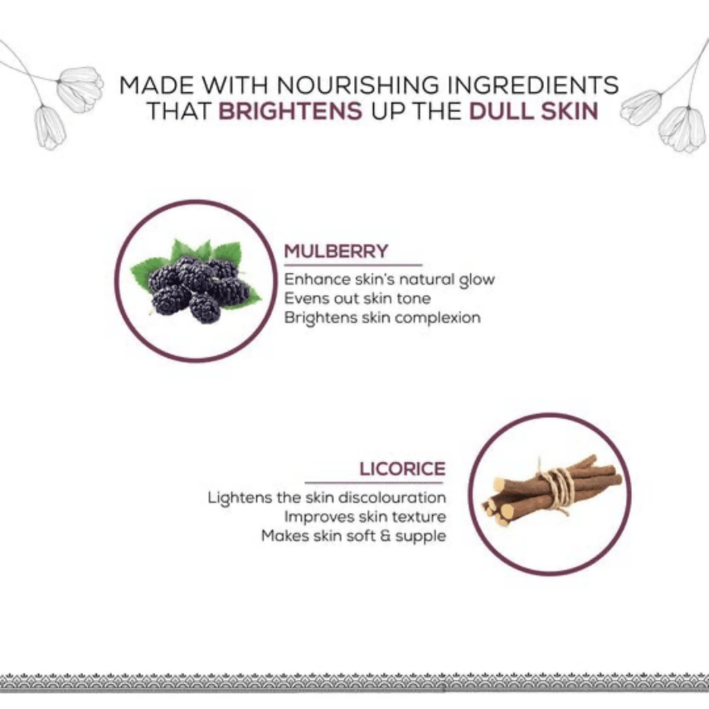 Ayouthveda Licorice & Mulberry Face Serum Sheet Mask | Grocsy
