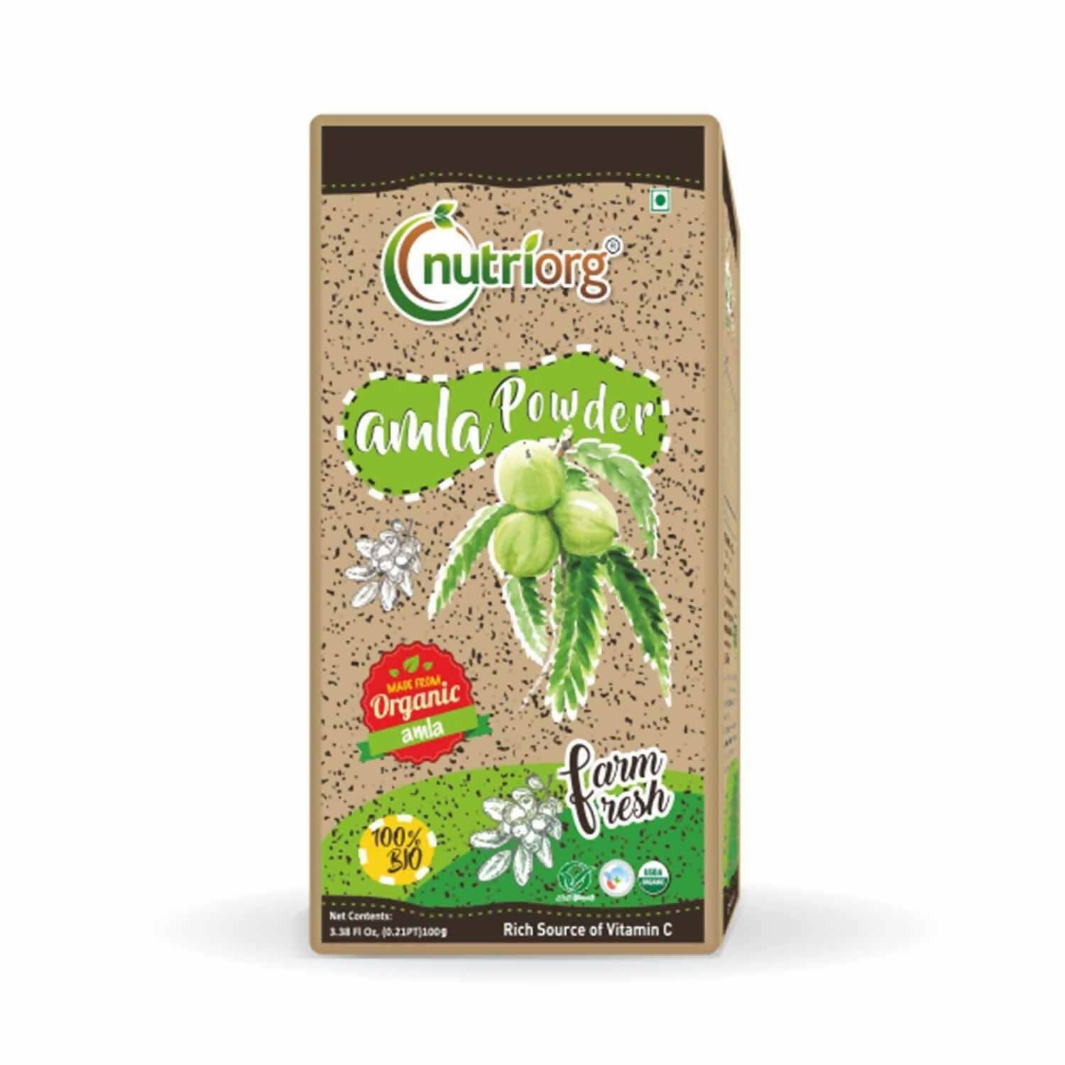 Nutriorg Certified Organic Amla Powder | Grocsy