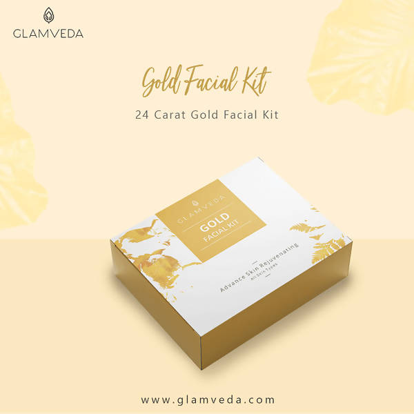 Glamveda Gold Radiance & Rejuvenation Facial Kit | Grocsy