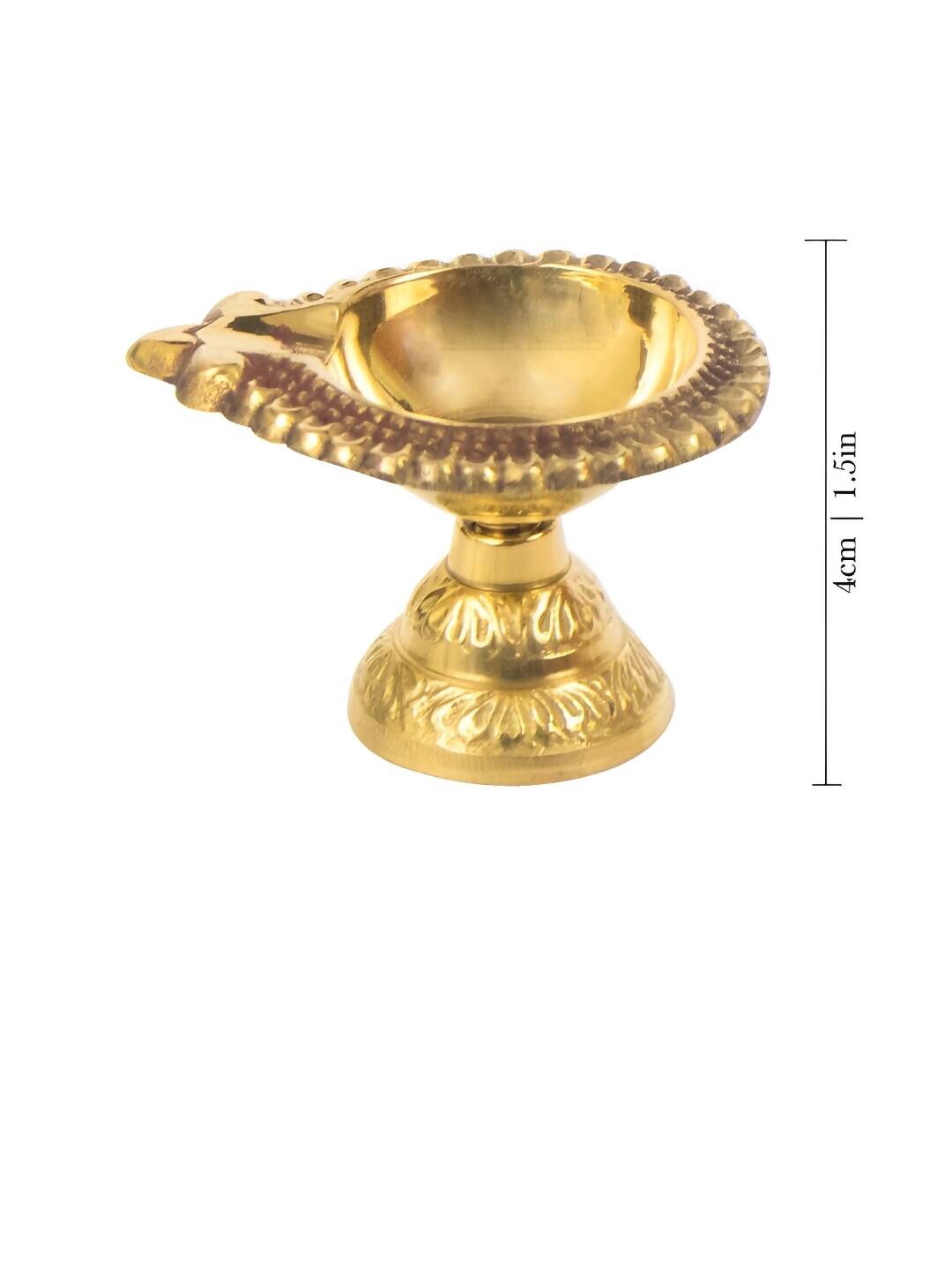 Spillbox Gold-Toned Brass Laksmi Kuber Diyas Stand Pooja Essential | Grocsy