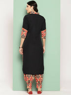 Ahalyaa Women's Traditional wear Kurta Set - Black | Grocsy