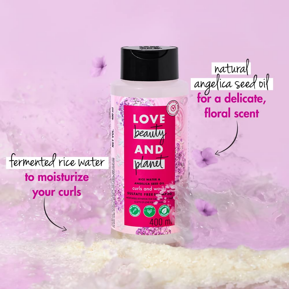 Love Beauty And Planet Rice Water & Angelica Seed Oil Shampoo | Grocsy
