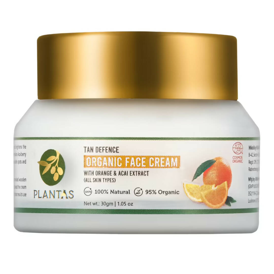 Plantas Tan Defence Organic Face Cream | Grocsy